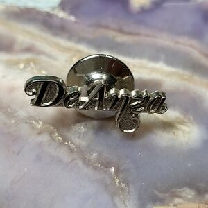 DeAnza Silver Lapel Pin